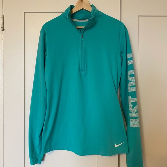 Teal bike quarter zip pullover - Picture 2 of 2